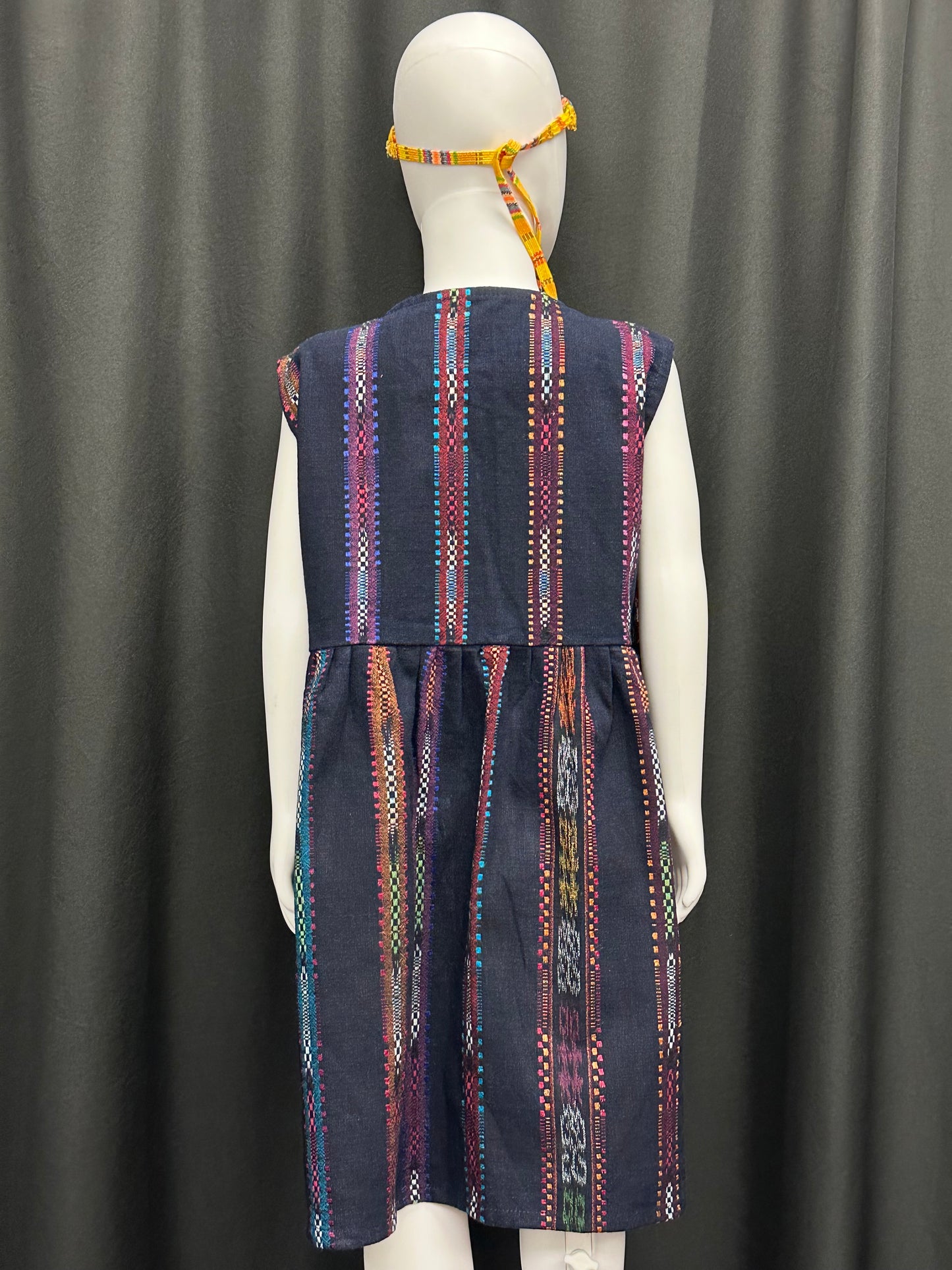 Girl's Guatemalan Embroidered Patchwork Dress