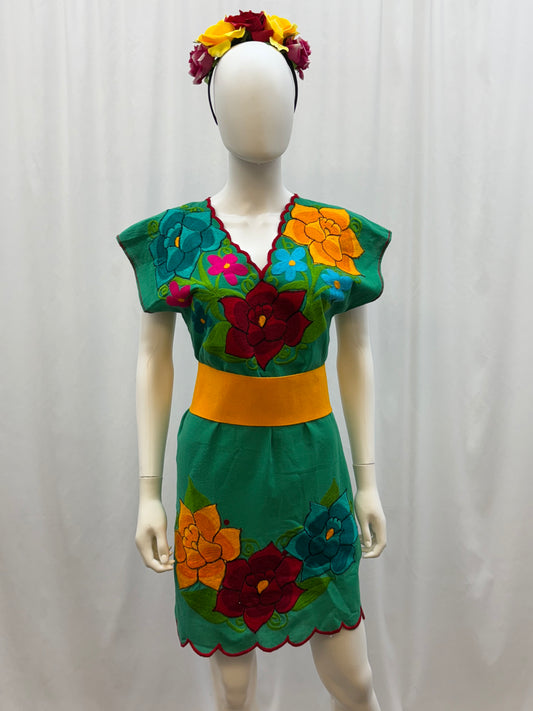 Women's Mexican Embroidered Dress