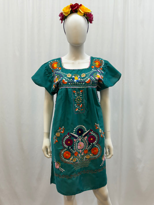 Women's Mexican Embroidered Dress