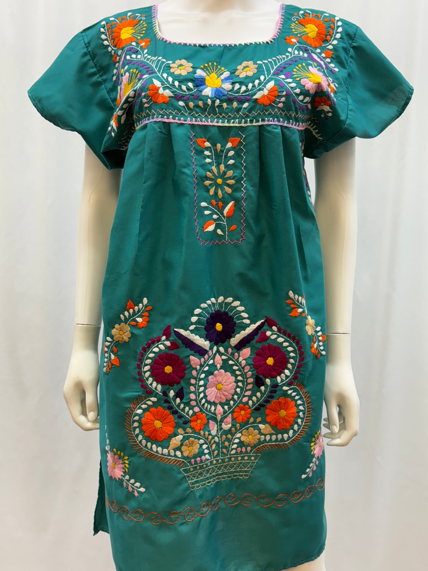 Women's Mexican Embroidered Dress