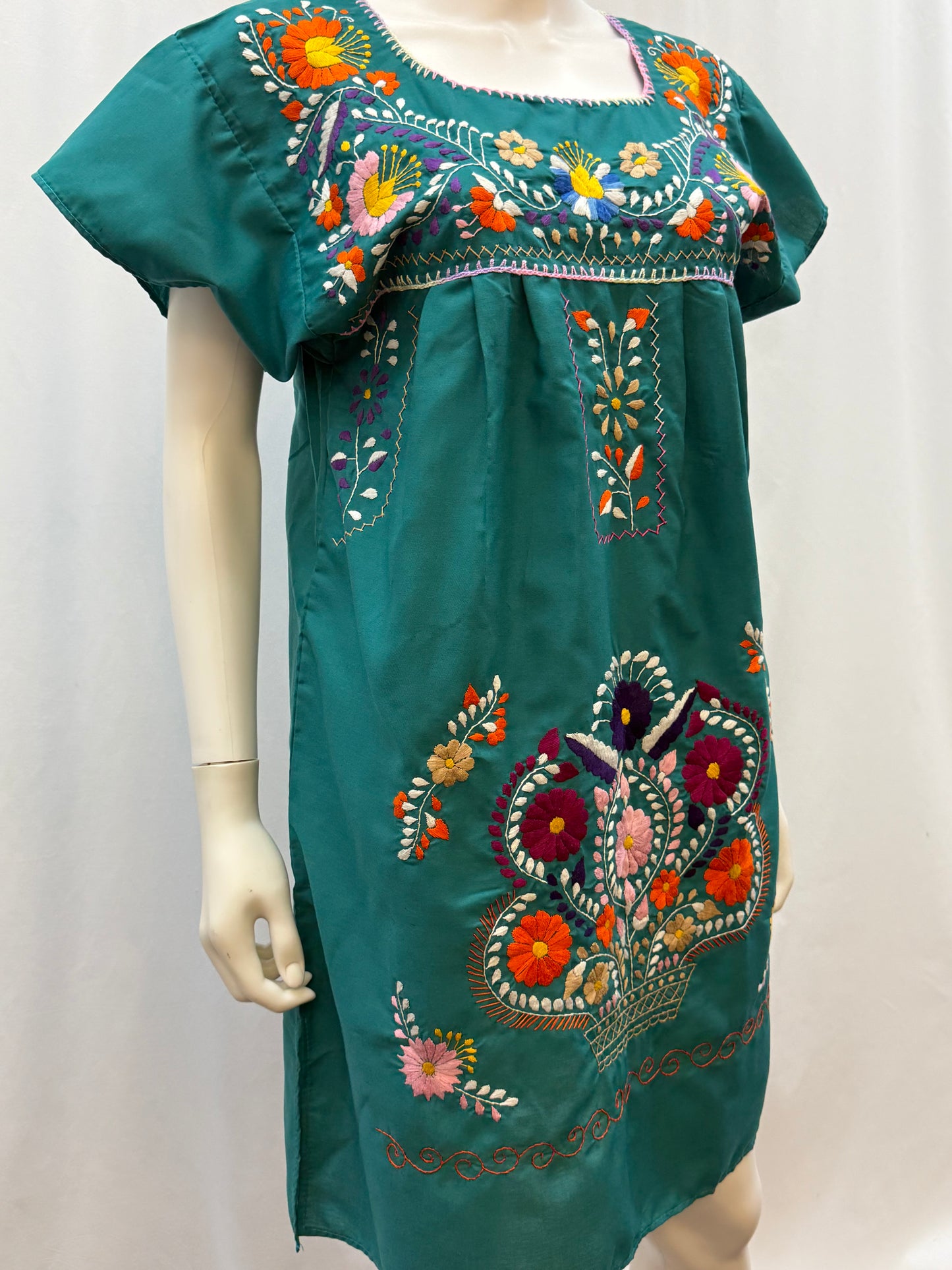 Women's Mexican Embroidered Dress