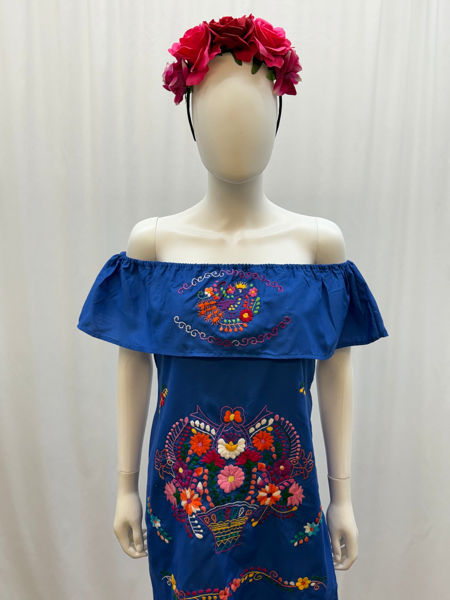 Women's Mexican Embroidered Dress