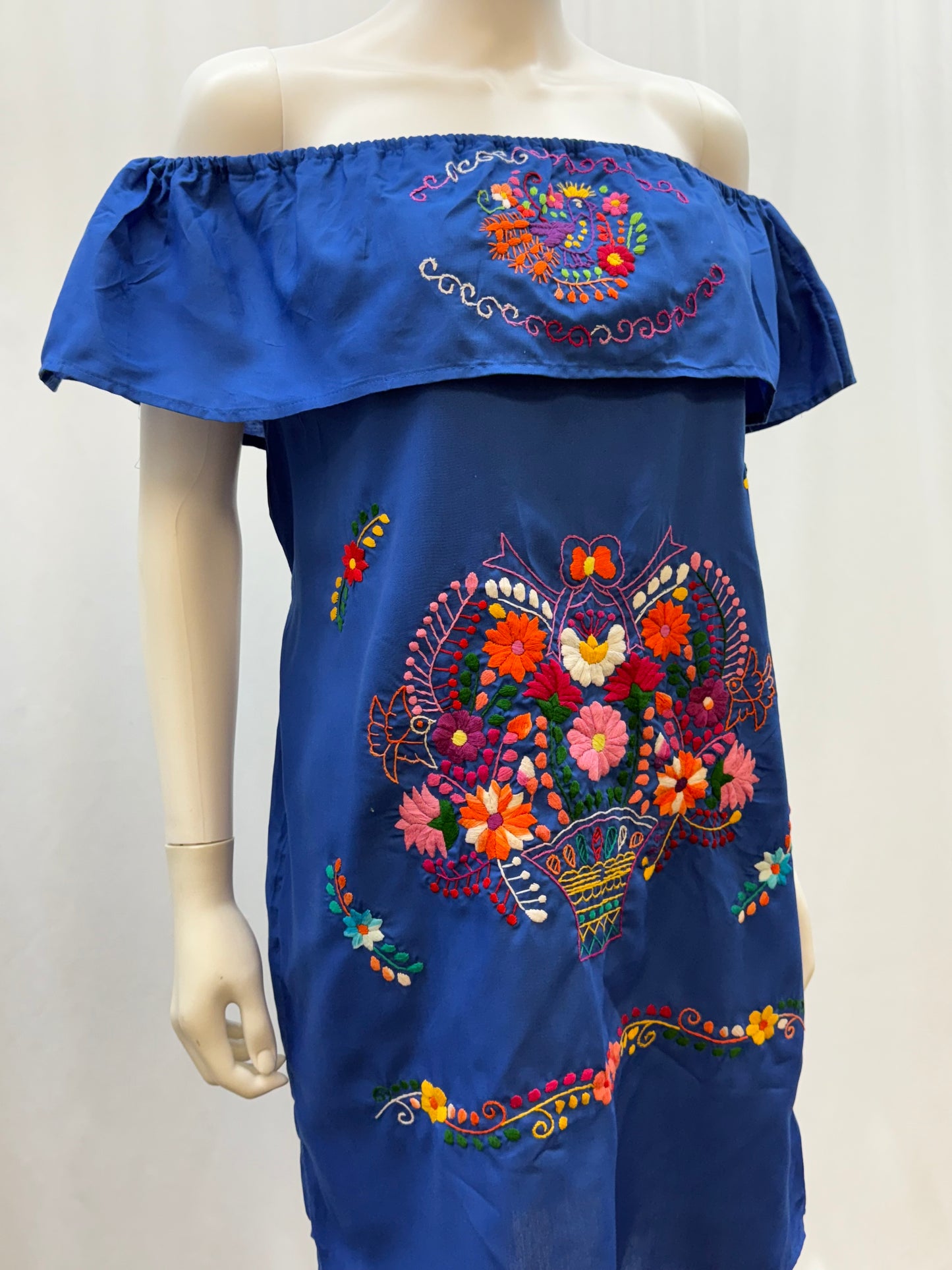 Women's Mexican Embroidered Dress