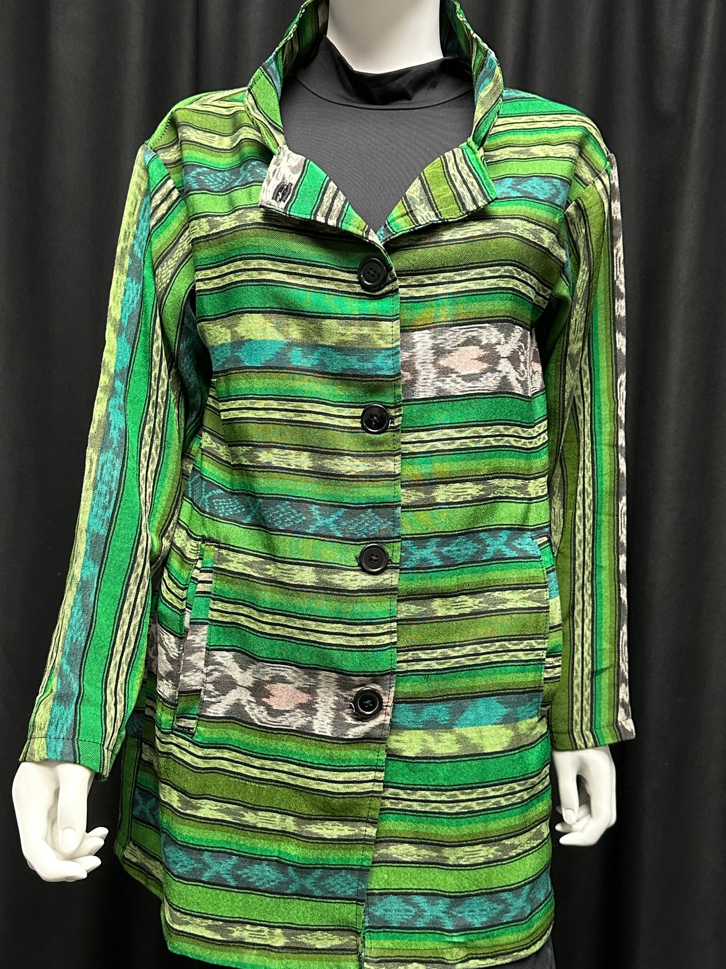 Women's Guatemalan Long Sleeve Kimono Jacket