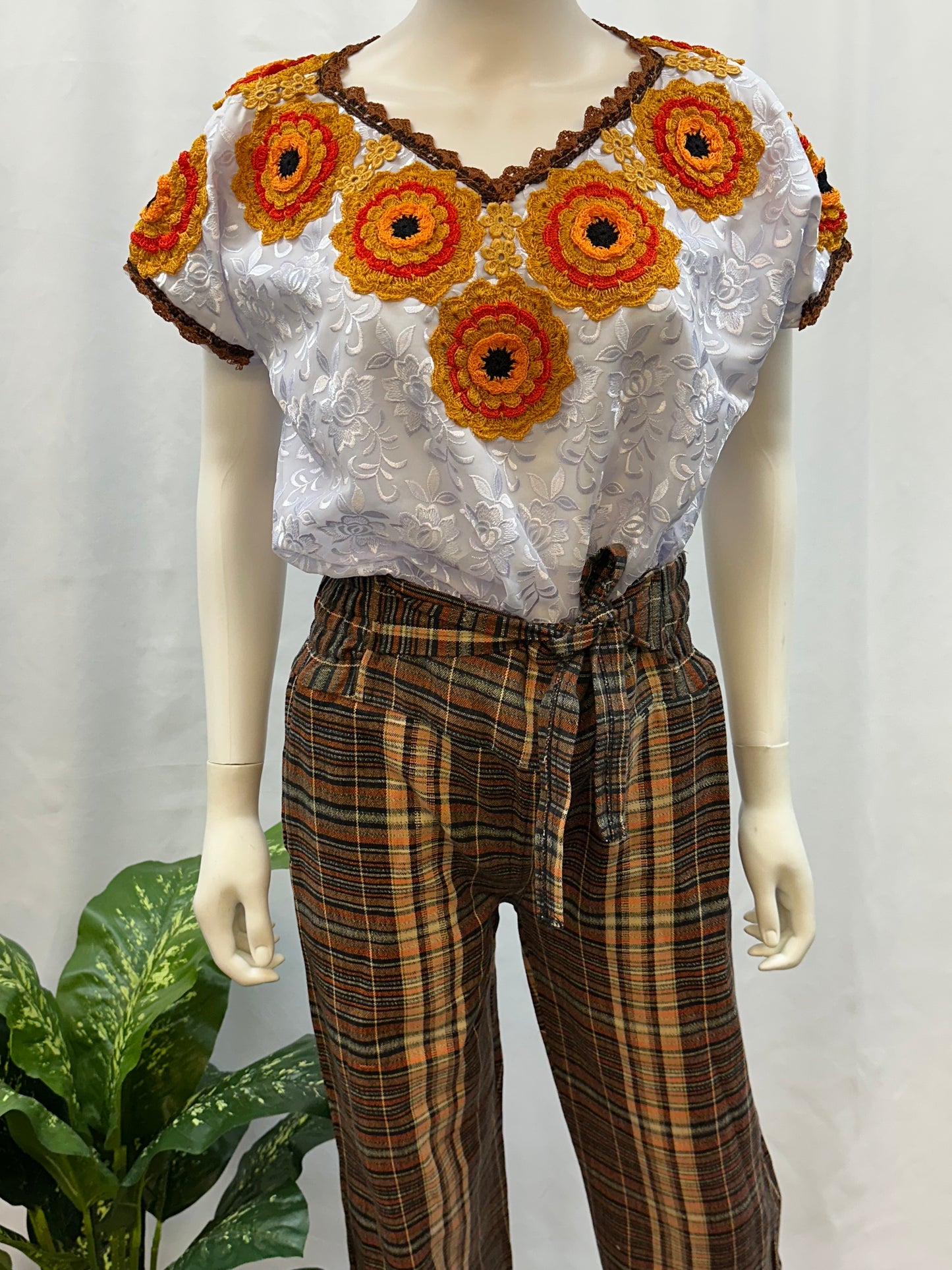 Guatemala Textile Belted Pants