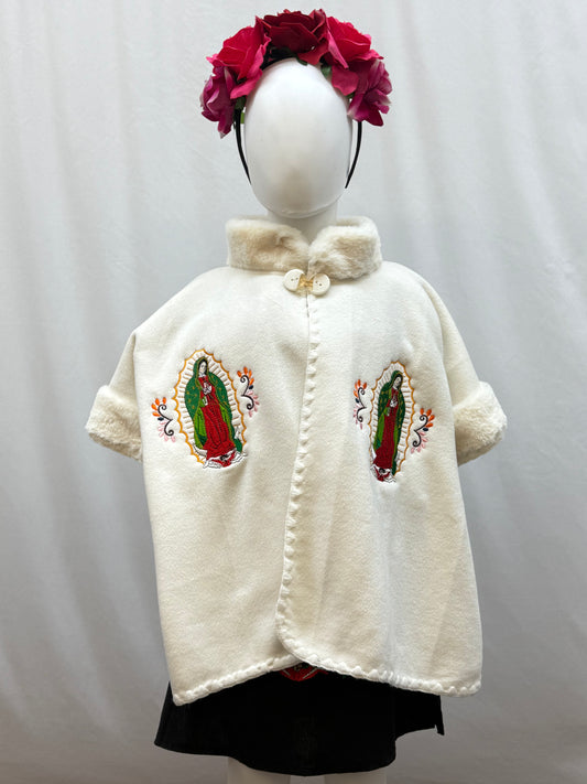 Girl's Virgen de Guadalupe Embroidered Coat