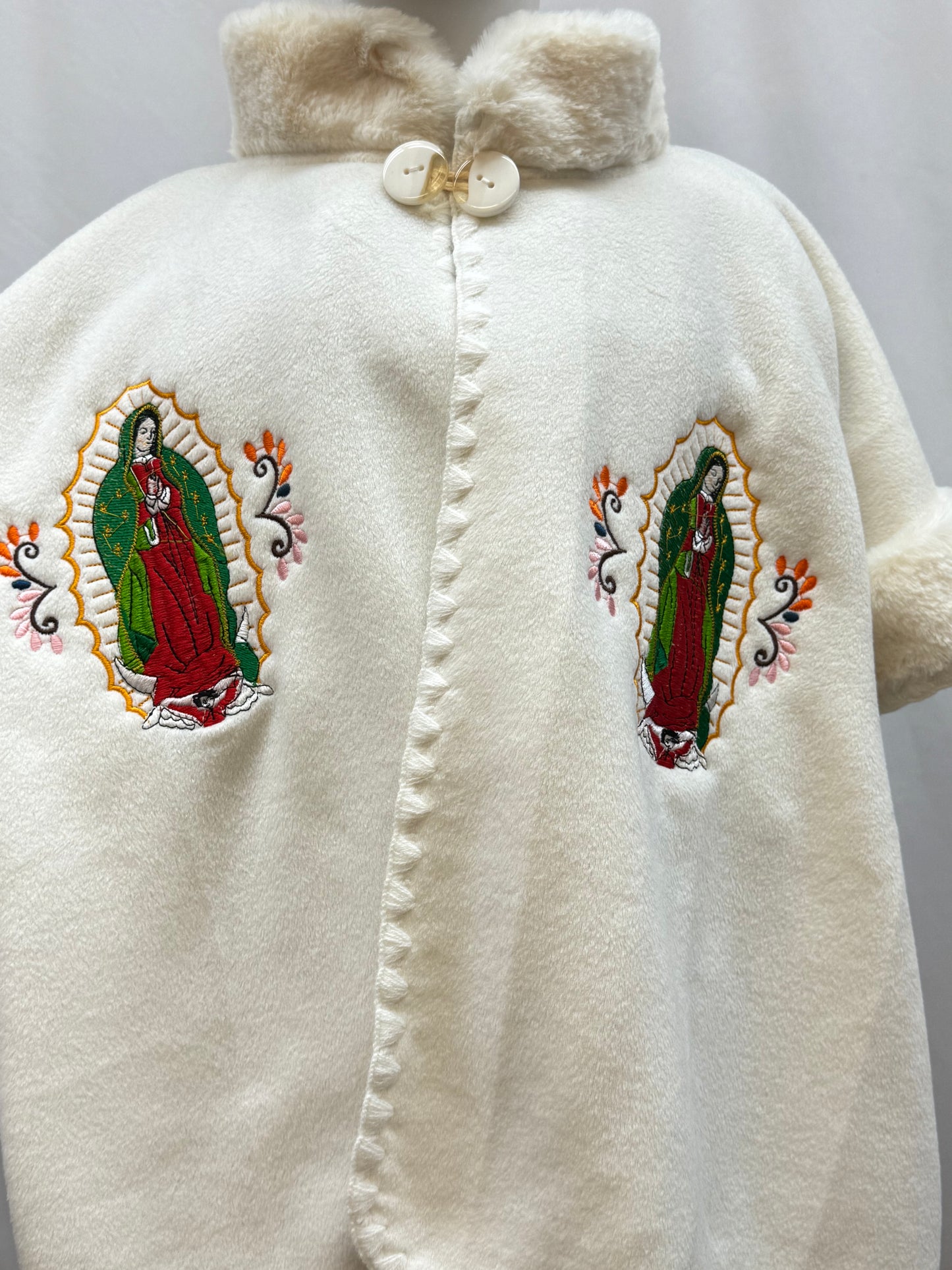 Girl's Virgen de Guadalupe Embroidered Coat