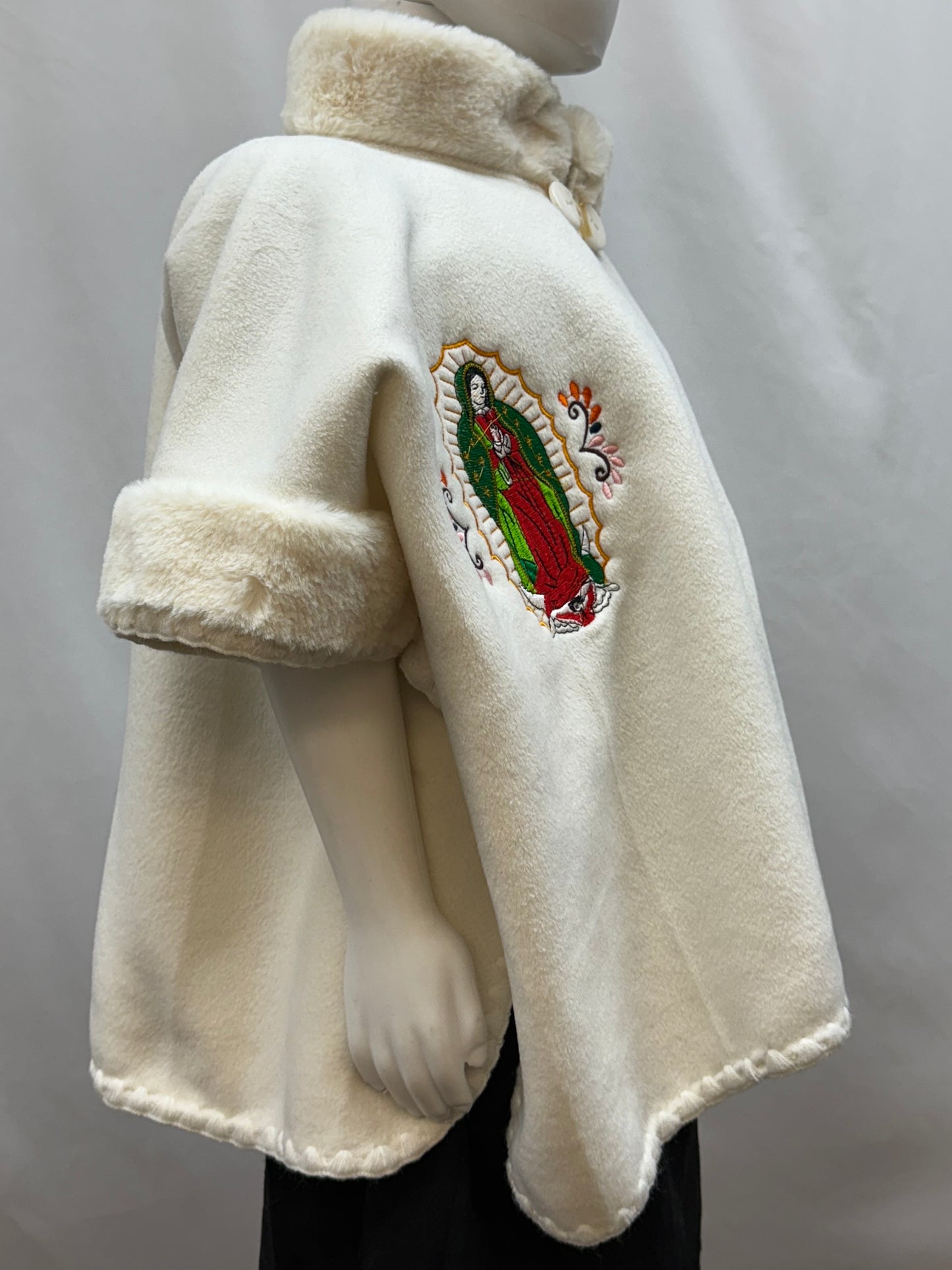 Girl's Virgen de Guadalupe Embroidered Coat