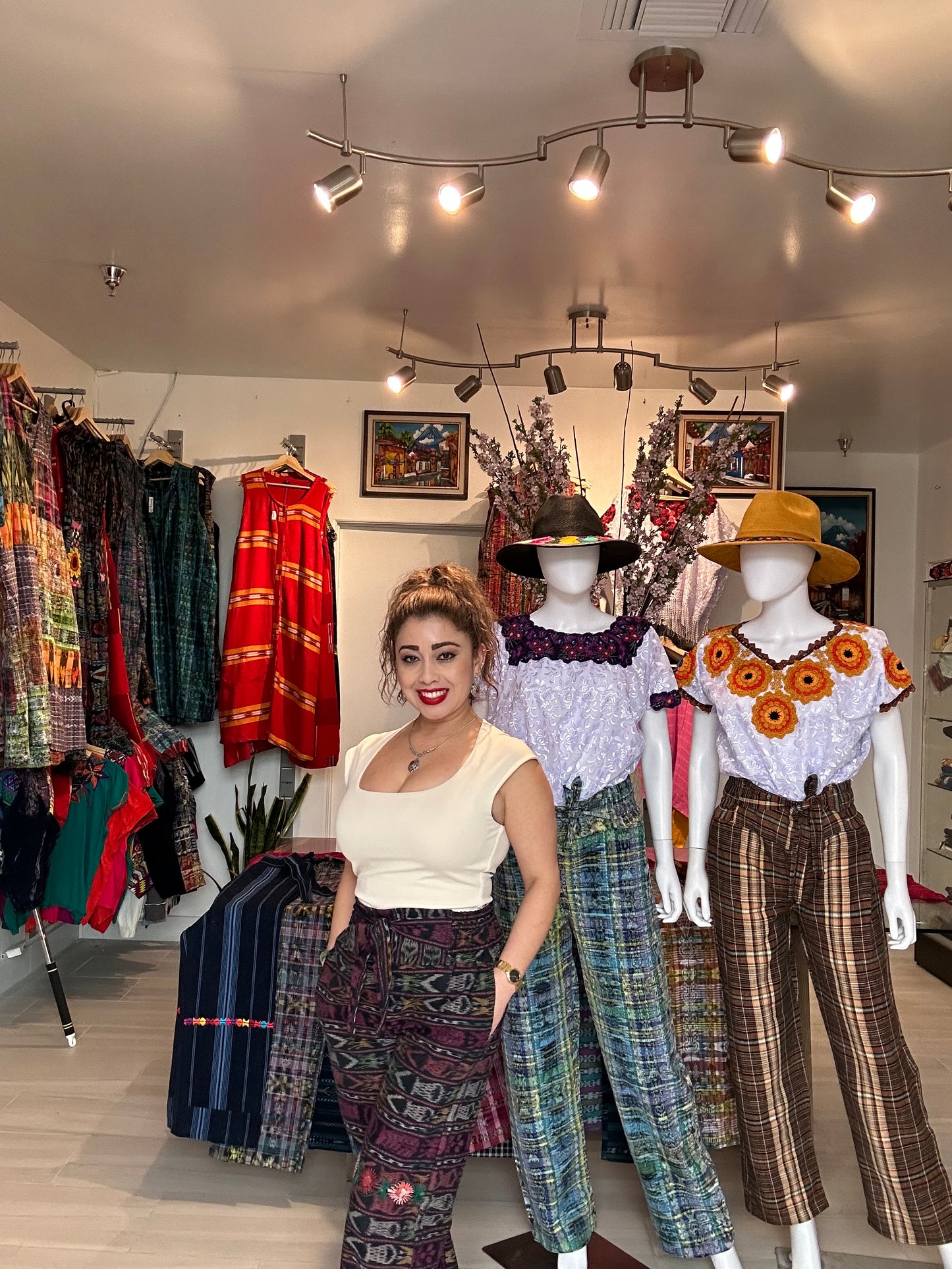 Guatemalan Textile Belted Pants
