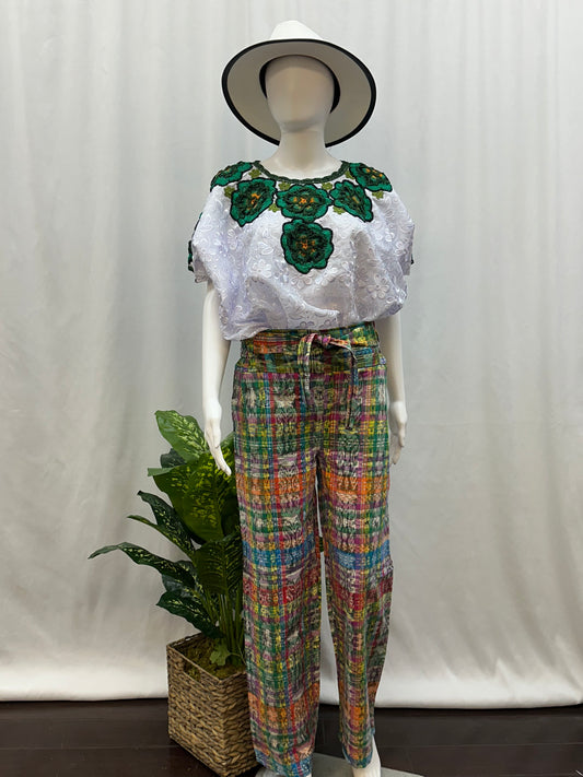 Guatemalan Textile Belted Pants
