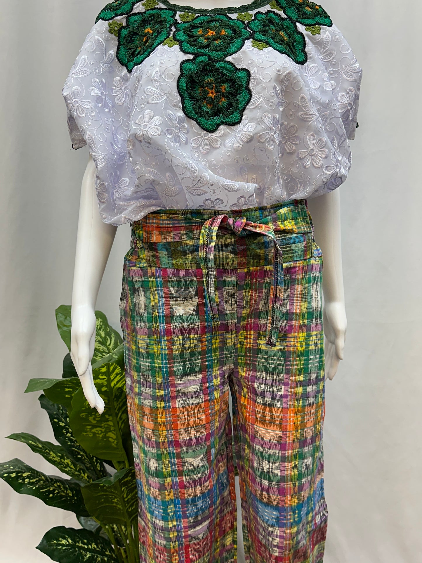 Guatemalan Textile Belted Pants