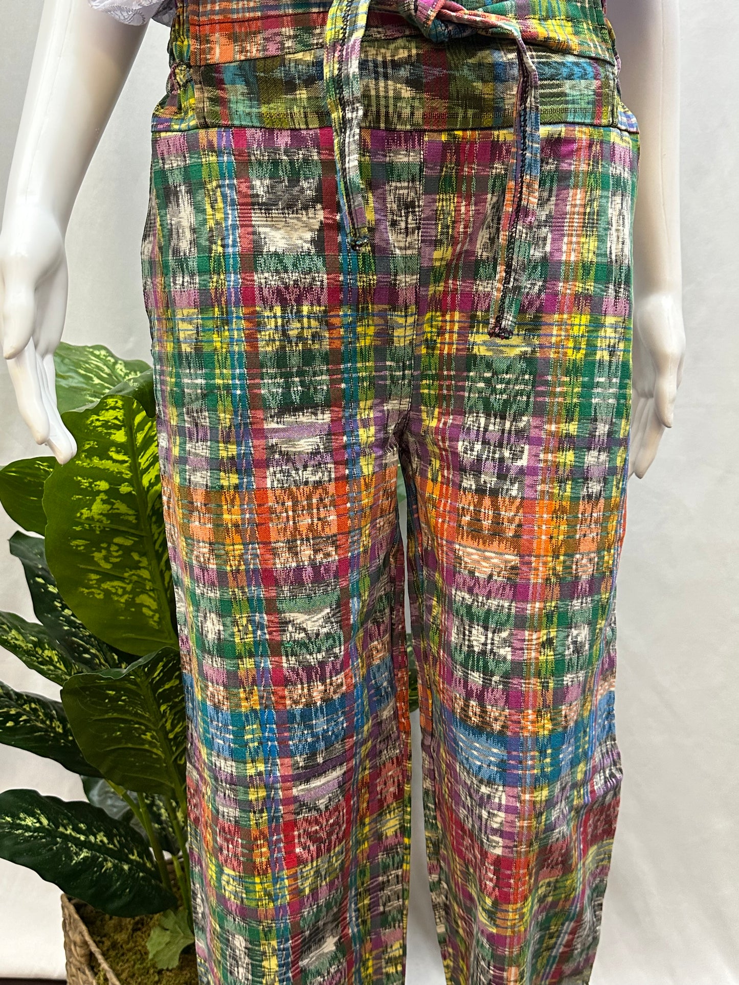 Guatemalan Textile Belted Pants