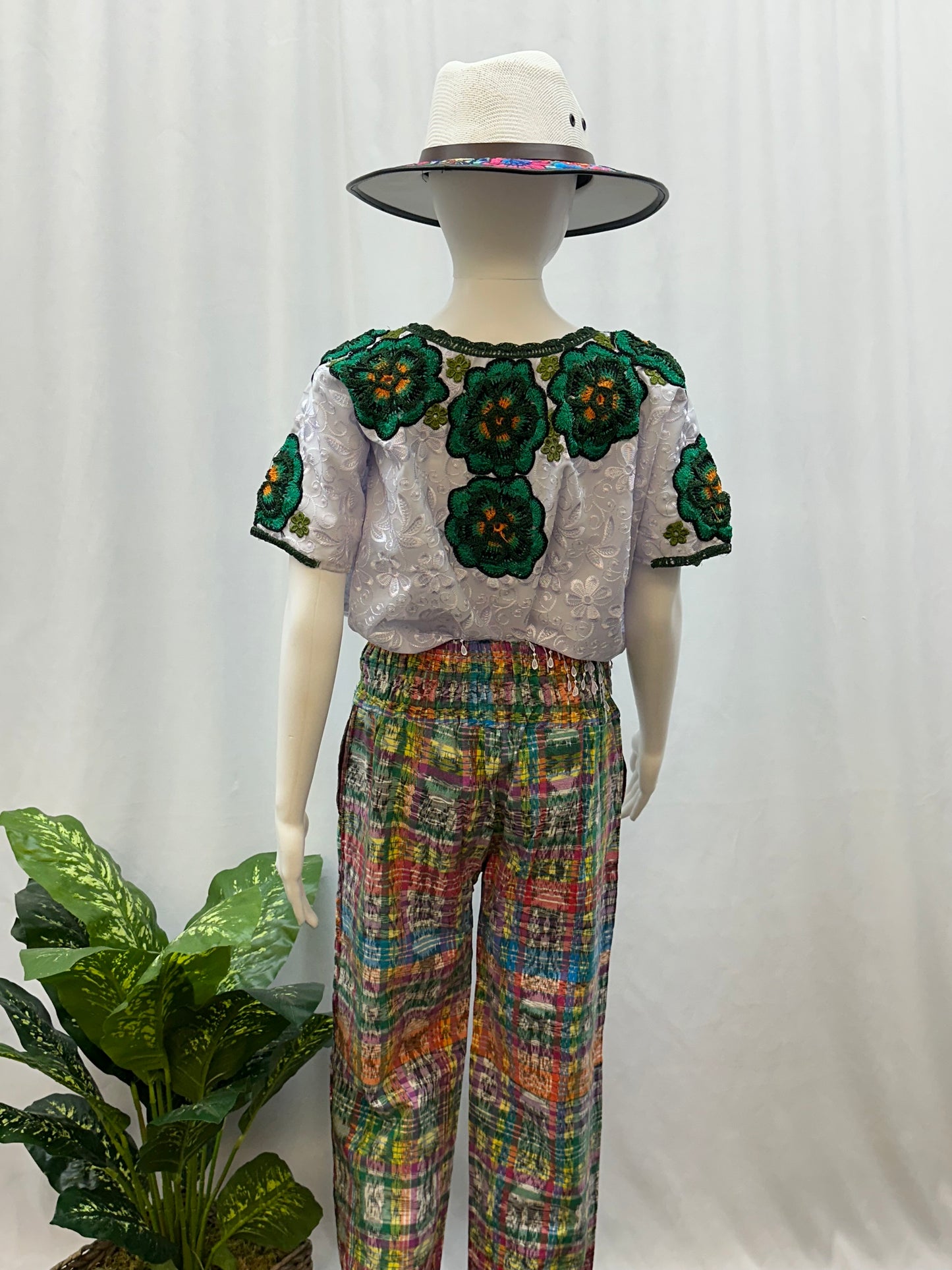 Guatemalan Textile Belted Pants