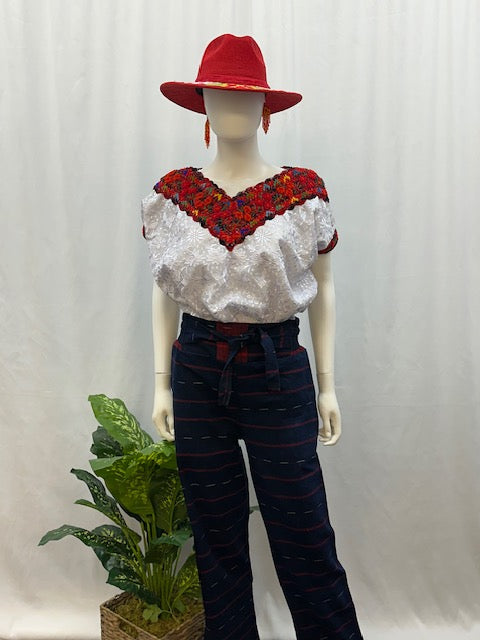 Guatemalan Textile Belted Pants