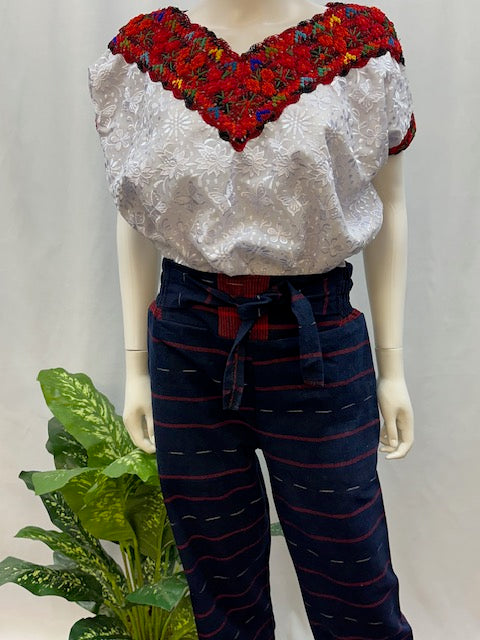 Guatemalan Textile Belted Pants