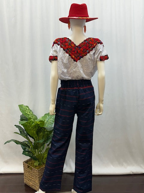 Guatemalan Textile Belted Pants