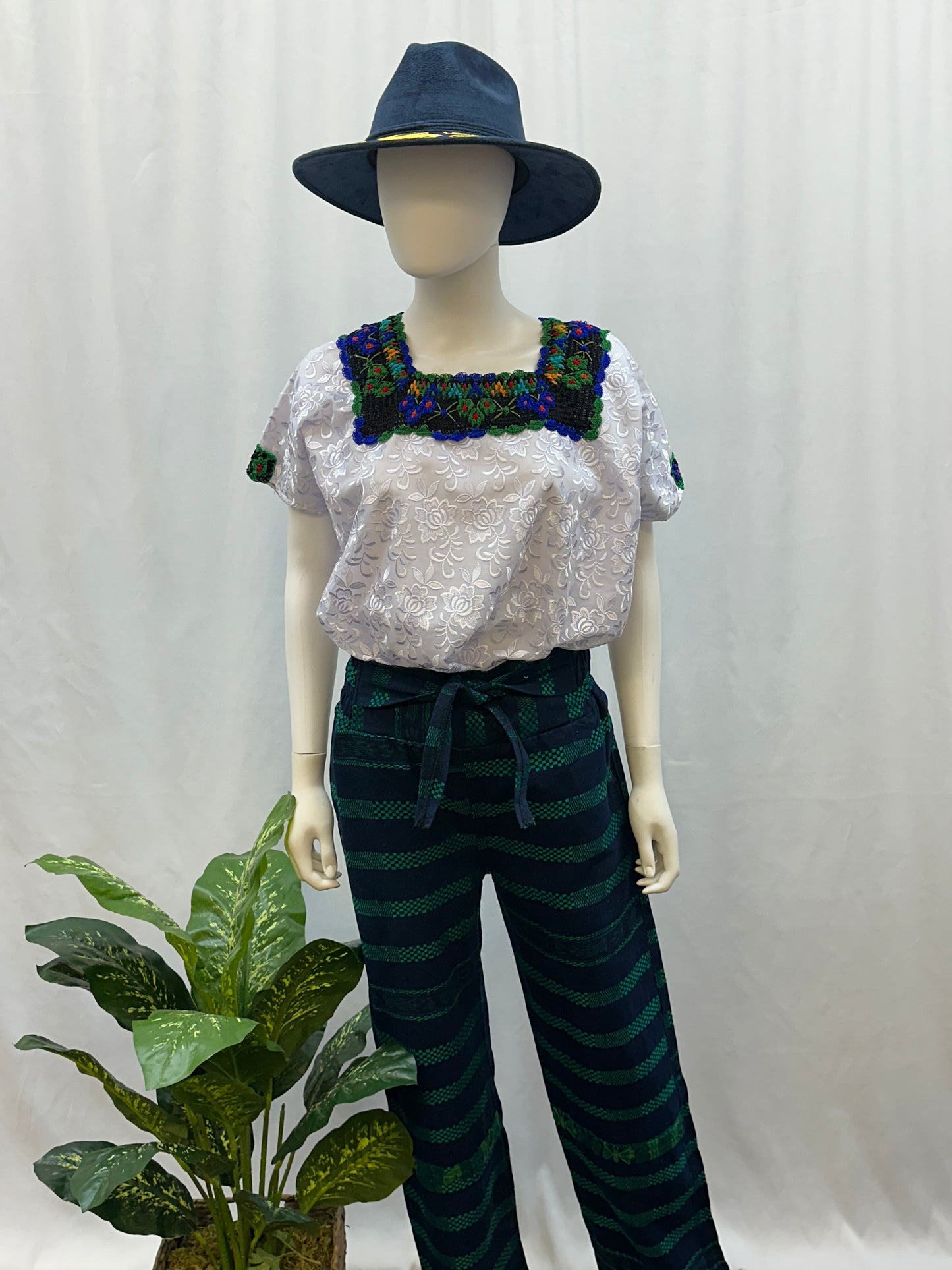 Guatemalan Textile Belted Pants