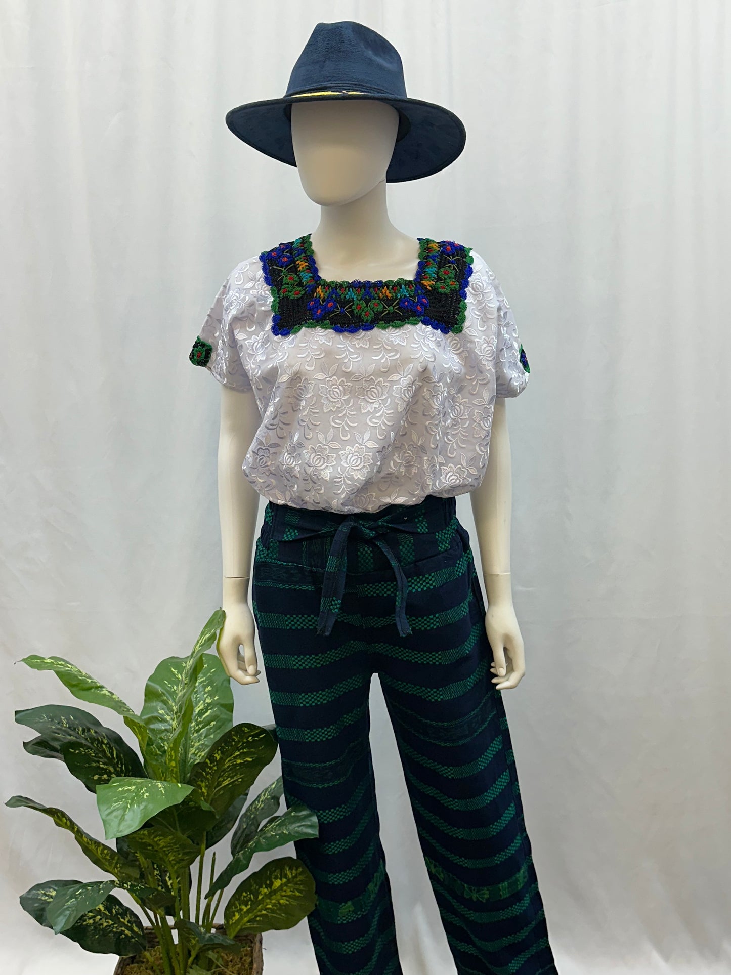 Guatemalan Textile Belted Pants