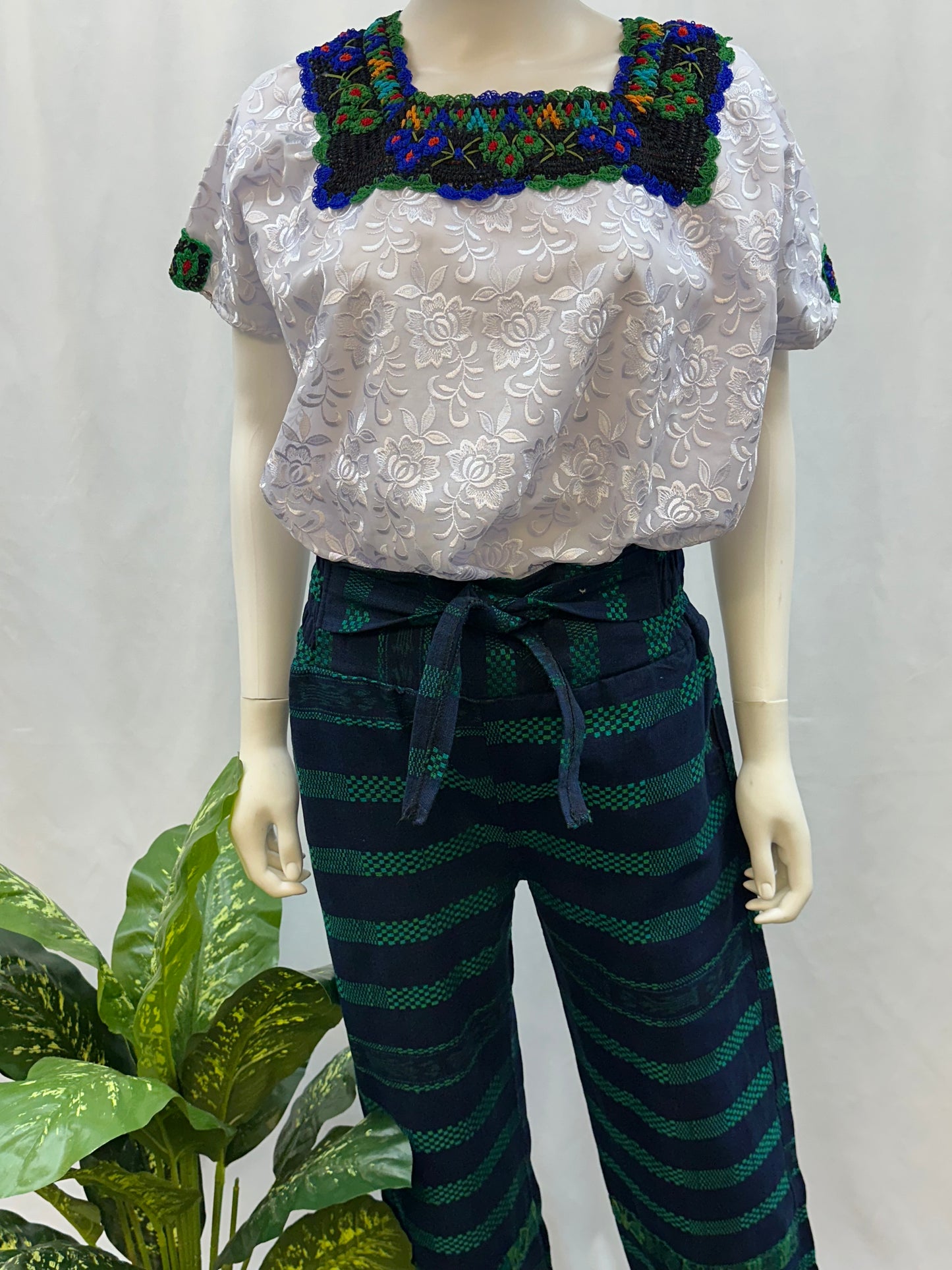 Guatemalan Textile Belted Pants