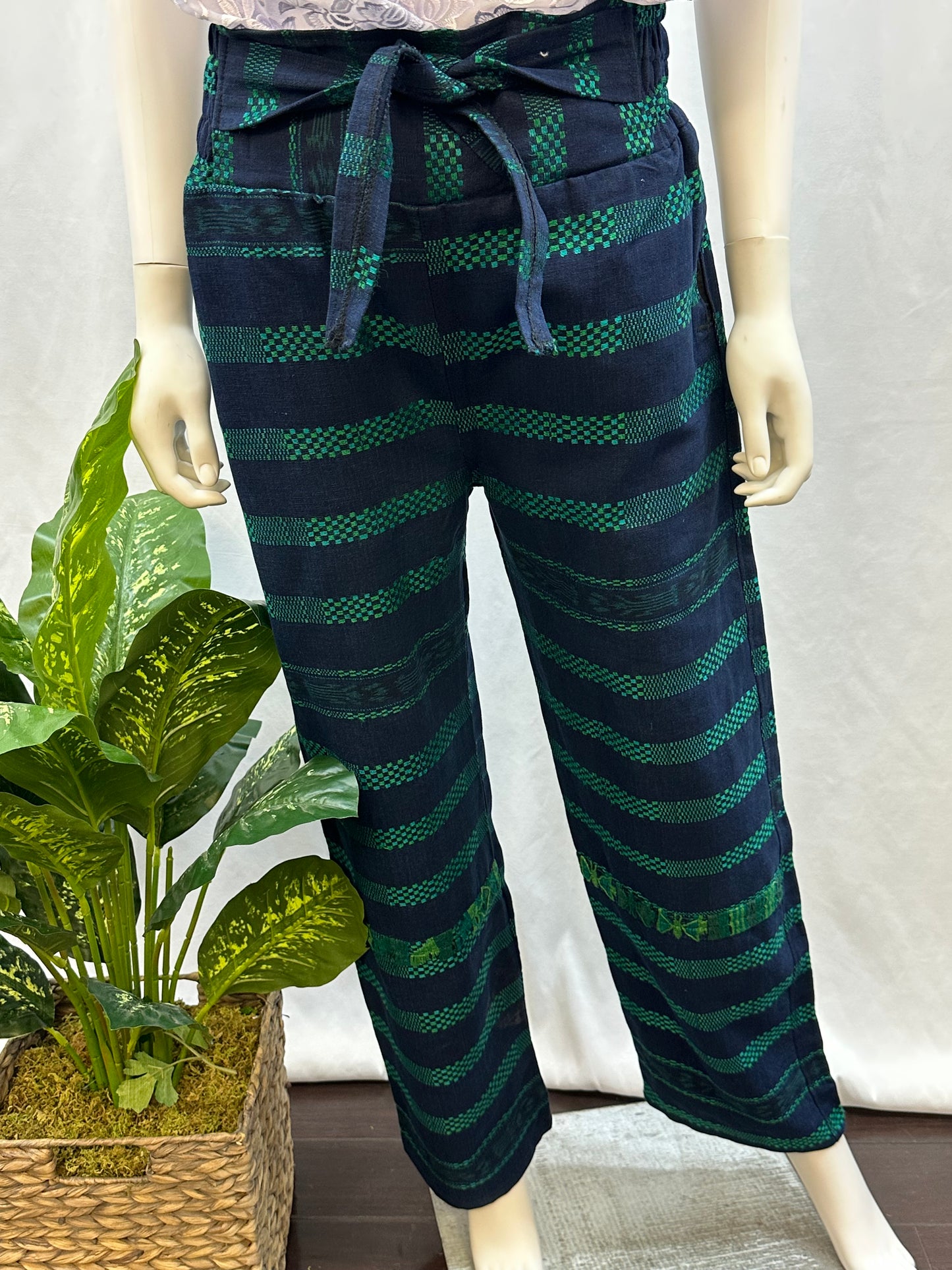 Guatemalan Textile Belted Pants