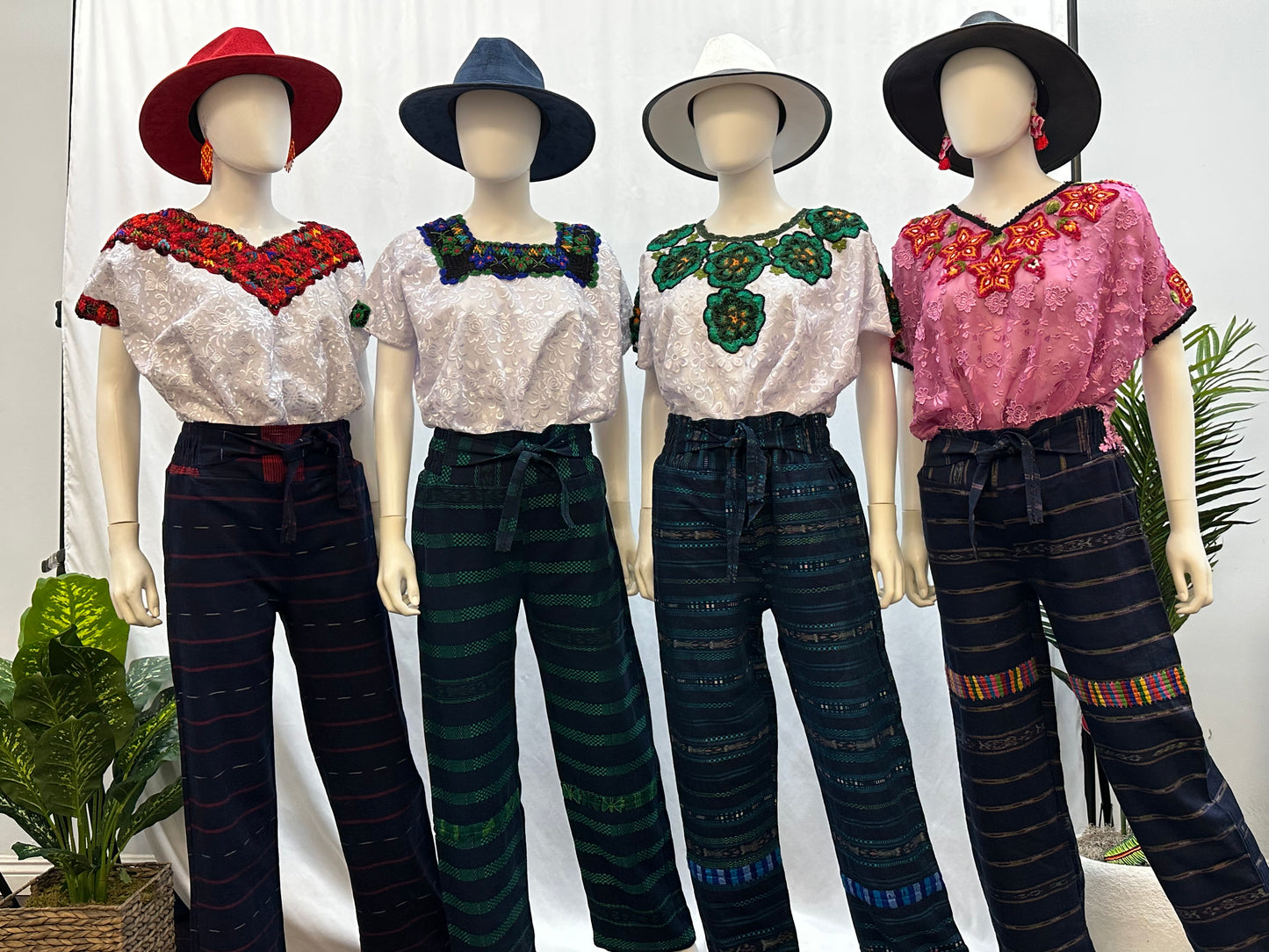 Guatemalan Textile Belted Pants