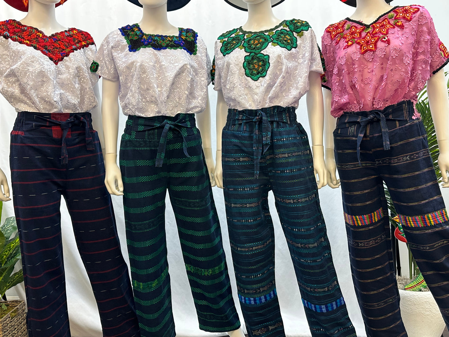 Guatemalan Textile Belted Pants