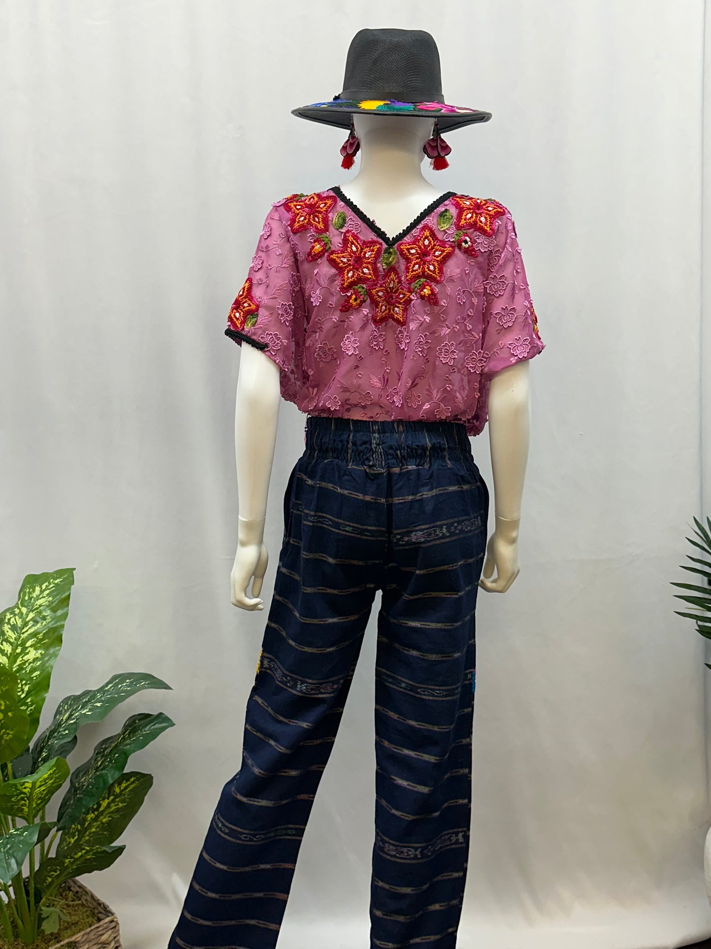 Guatemalan Textile Belted Pants