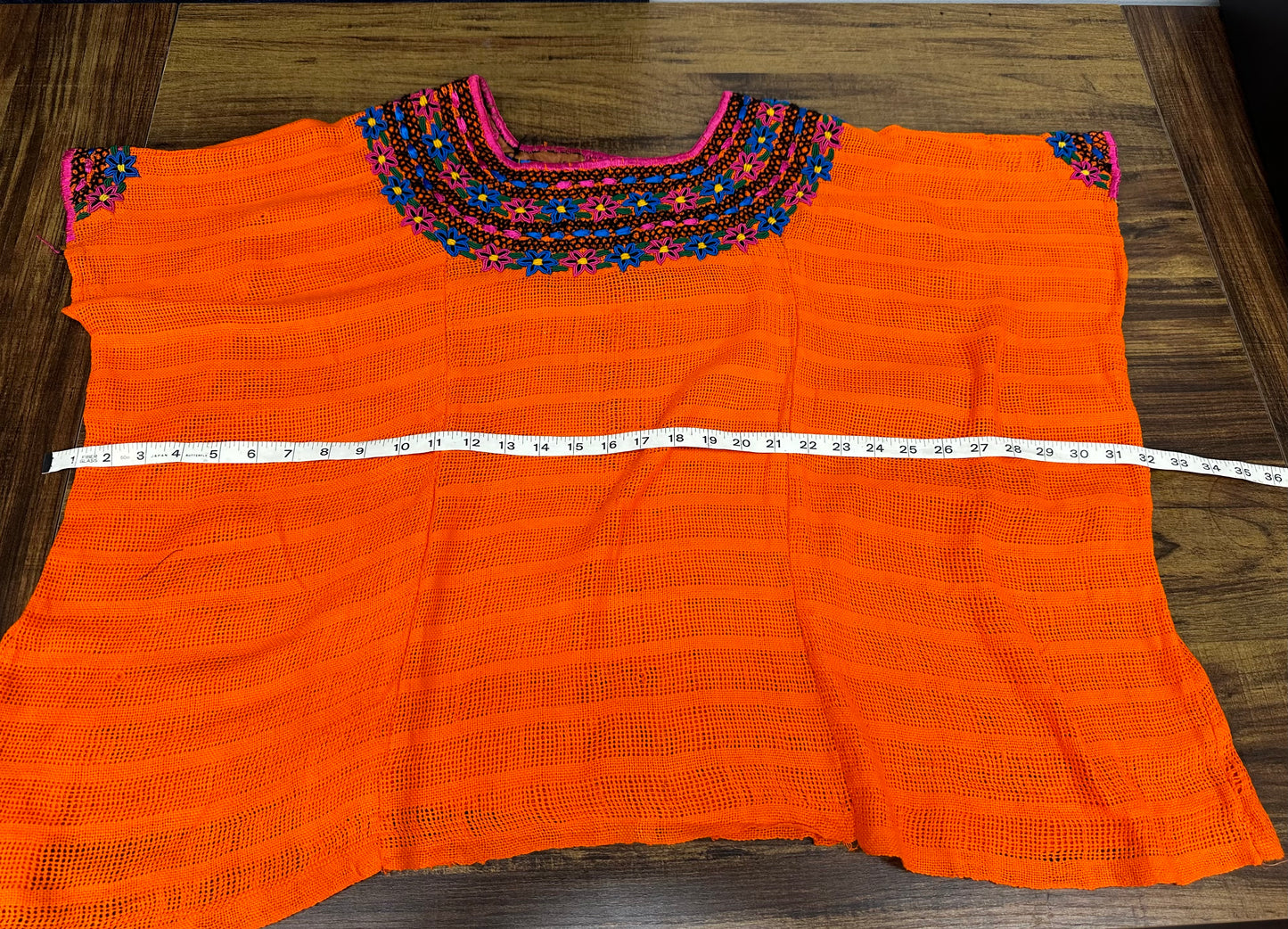 Guatemalan Handwoven Embroidered Floral Coban Huipil