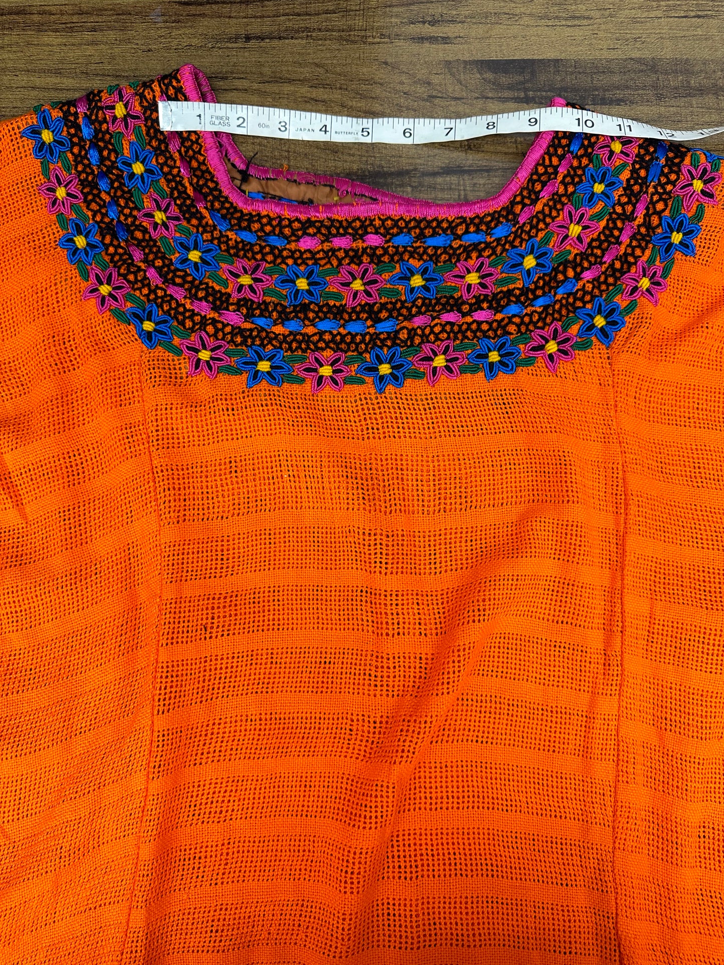 Guatemalan Handwoven Embroidered Floral Coban Huipil