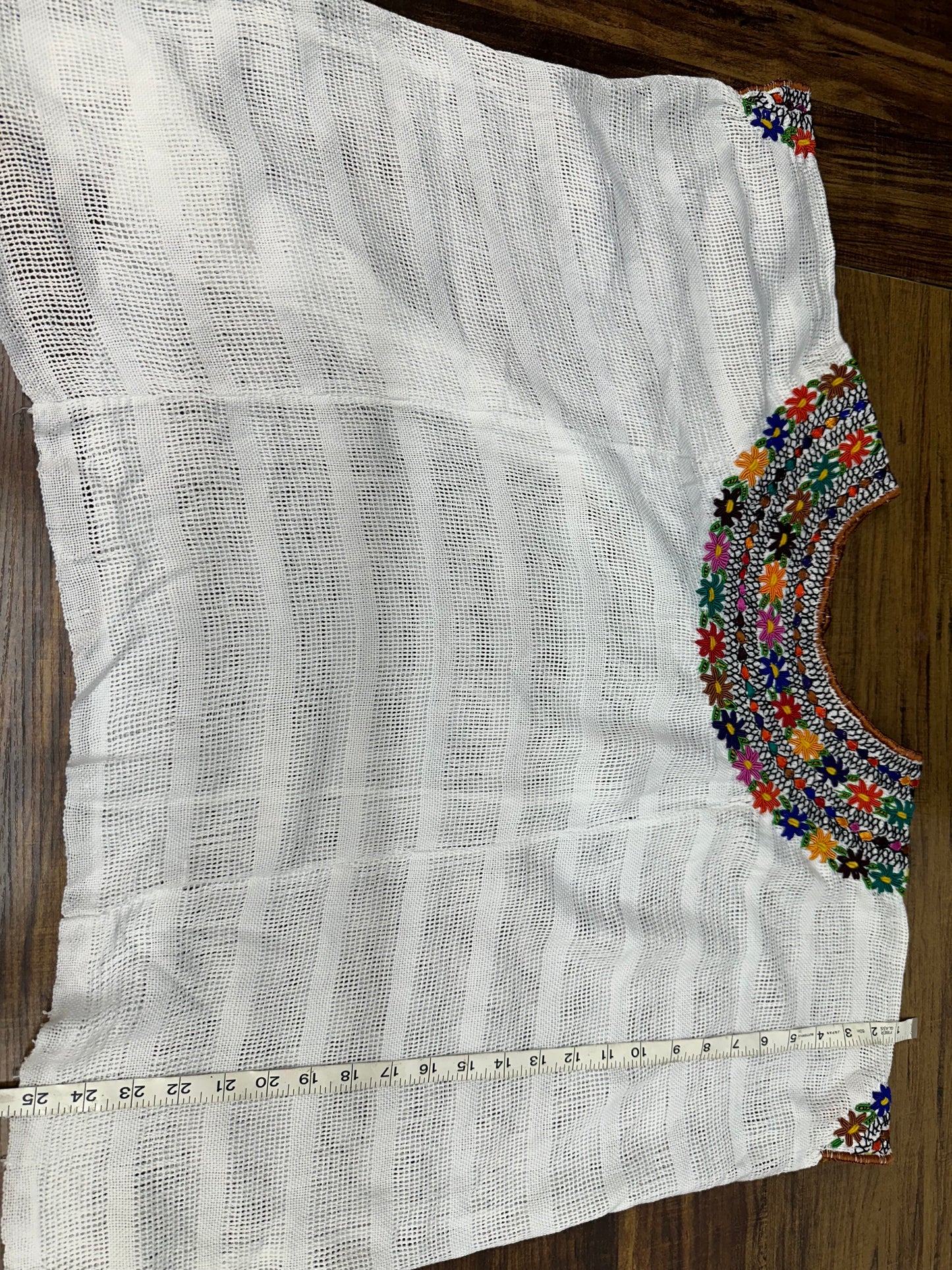 Guatemalan Handwoven Embroidered Floral Coban Huipil