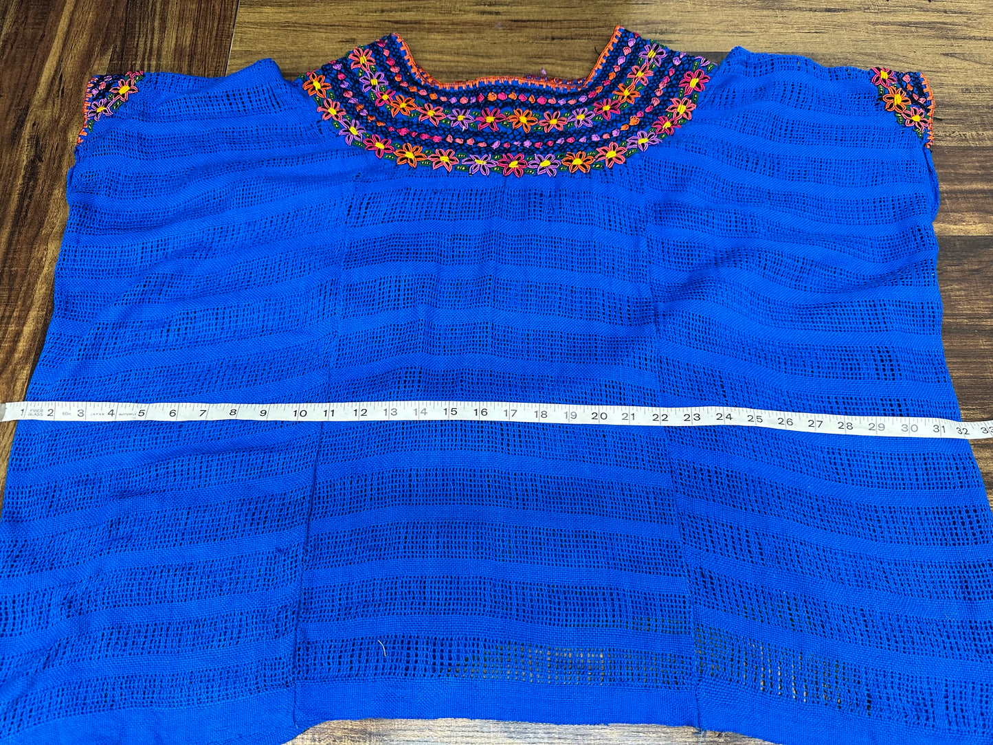 Guatemalan Handwoven Embroidered Floral Coban Huipil