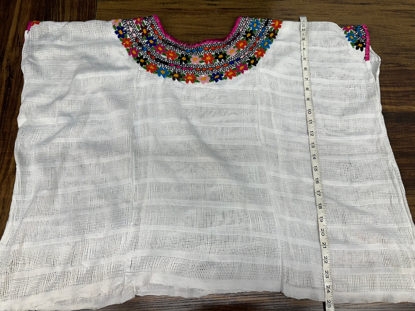 Guatemalan Handwoven Embroidered Floral Coban Huipil