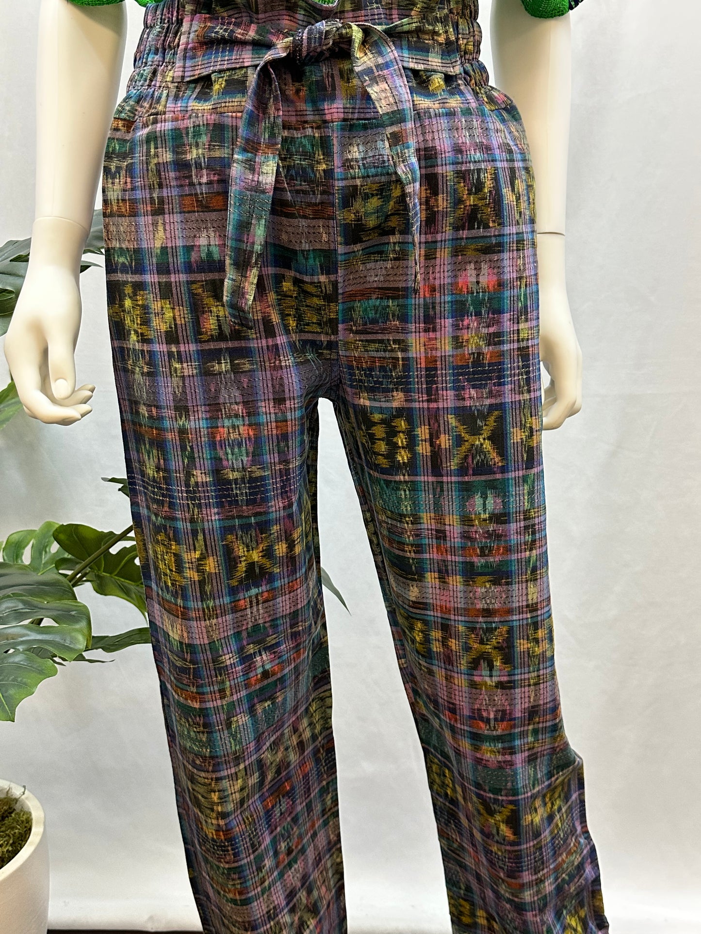 Guatemalan Textile Belted Pants