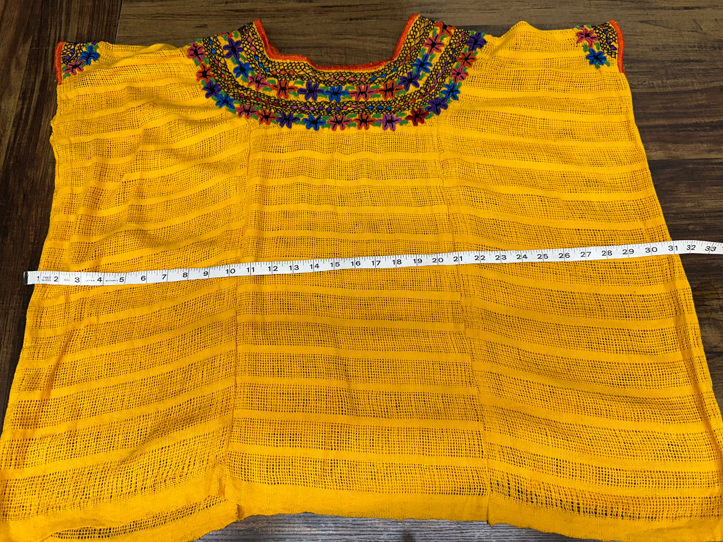 Guatemalan Handwoven Embroidered Floral Coban Huipil