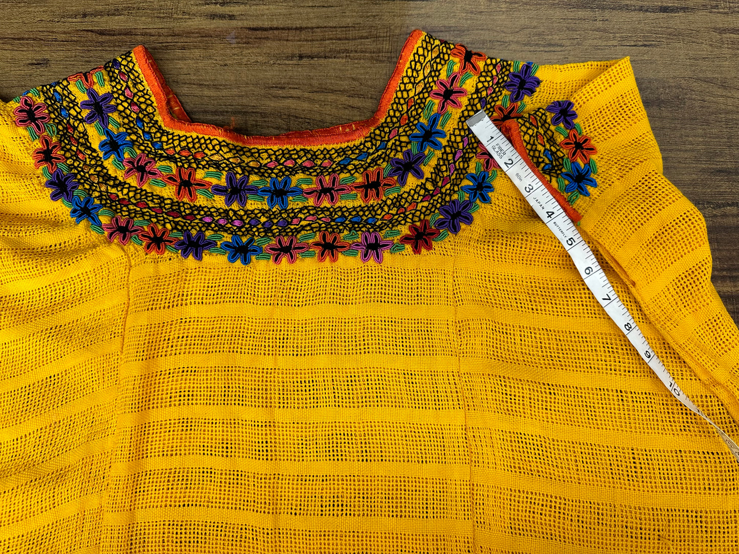 Guatemalan Handwoven Embroidered Floral Coban Huipil