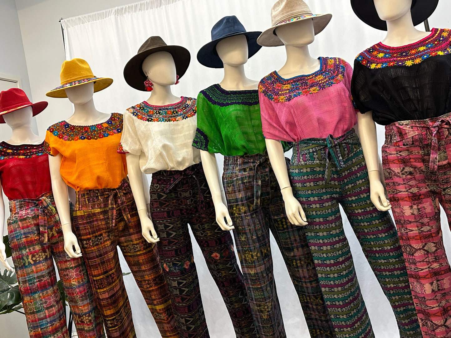 Guatemalan Textile Belted Pants