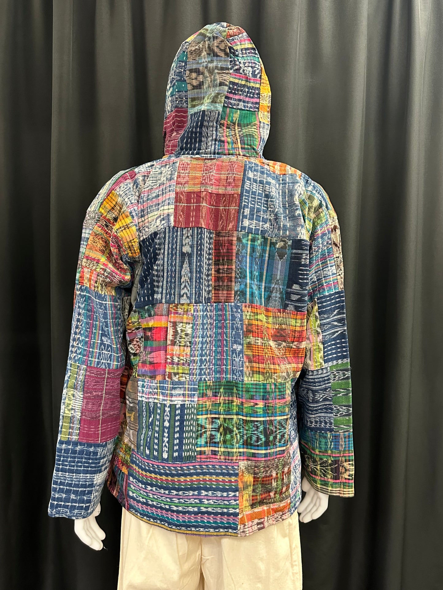 Men's Guatemalan Huipil Hooded Jacket