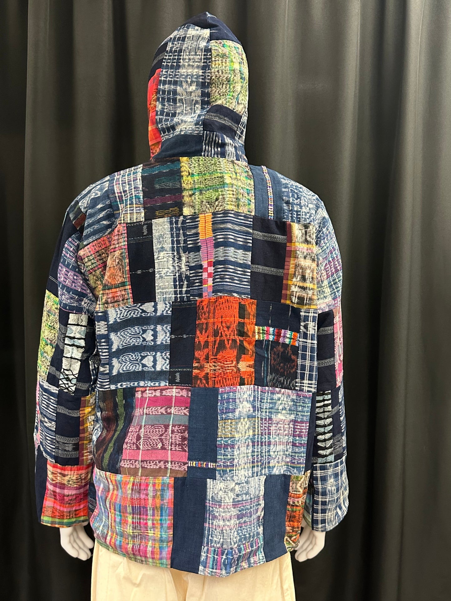 Men's Guatemalan Huipil Hooded Jacket