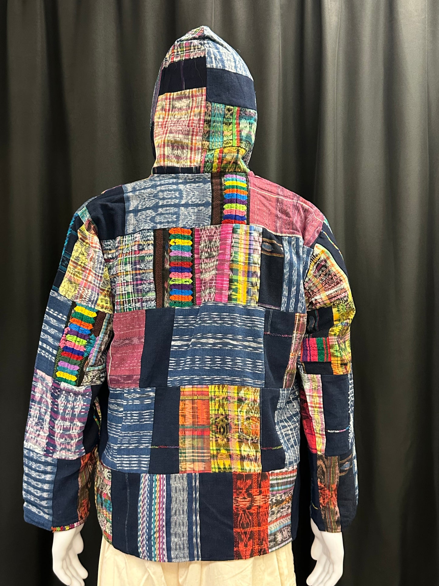 Men's Guatemalan Huipil Hooded Jacket