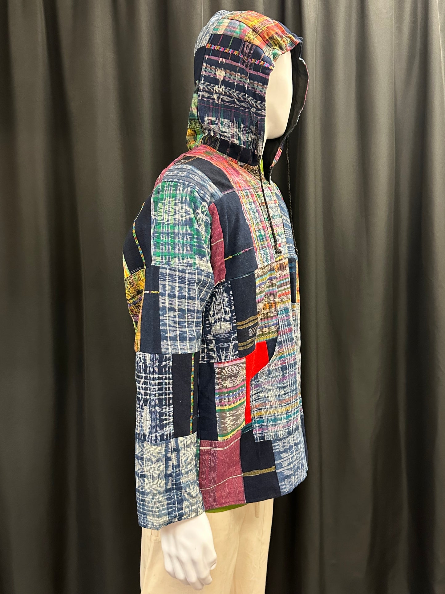 Men's Guatemalan Huipil Hooded Jacket