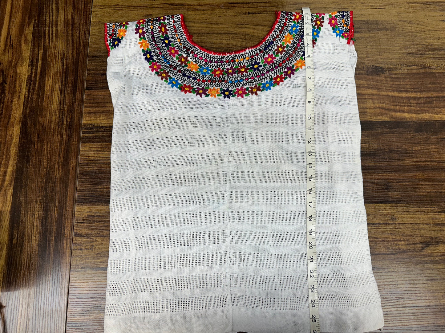 Guatemalan Handwoven Embroidered Floral Coban Huipil