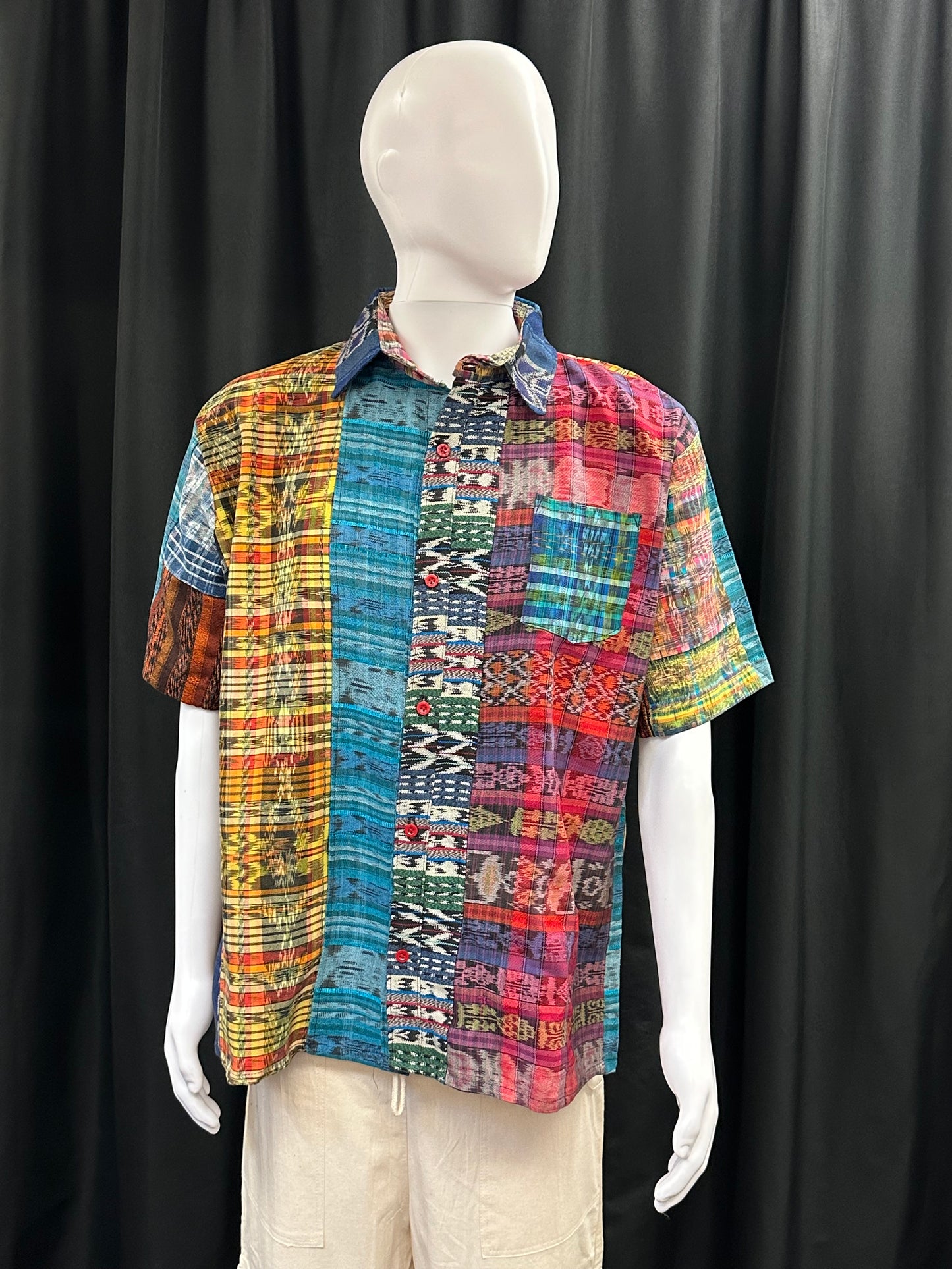 Men's Guatemalan Huipil Woven Shirt