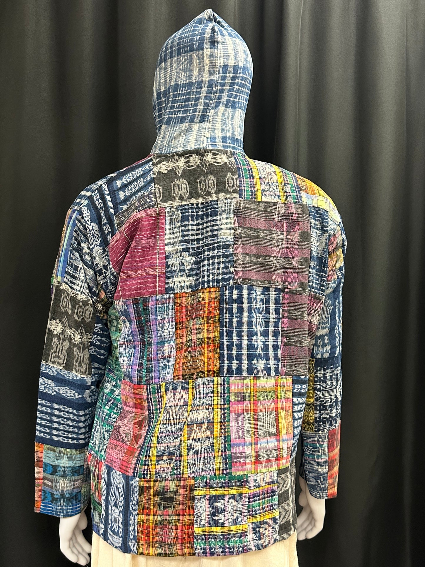 Men's Guatemalan Huipil Hooded Jacket