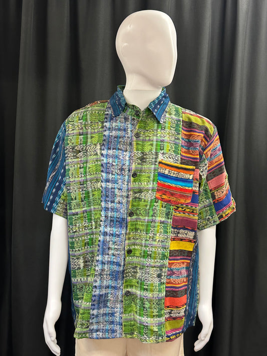 Men's Guatemalan Huipil Woven Shirt