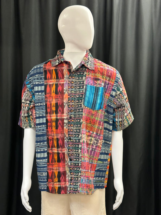 Men's Guatemalan Woven Button Up Shirt