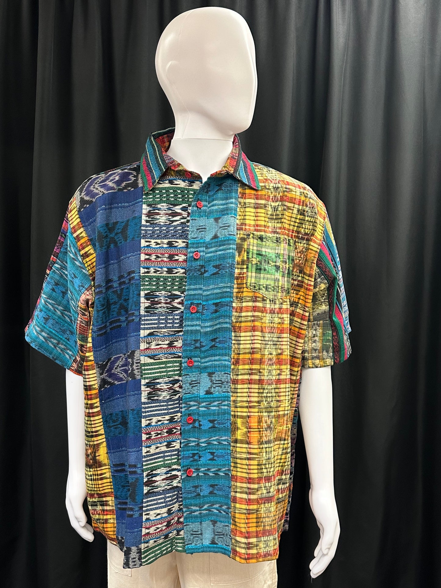 Men's Guatemalan Huipil Woven Shirt