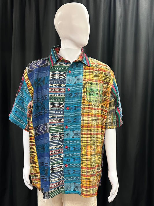 Men's Guatemalan Huipil Woven Shirt