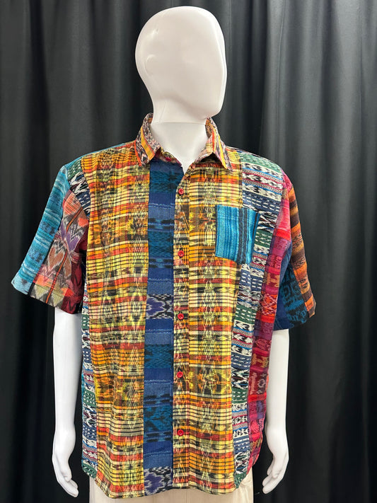 Men's Guatemalan Huipil Woven Shirt