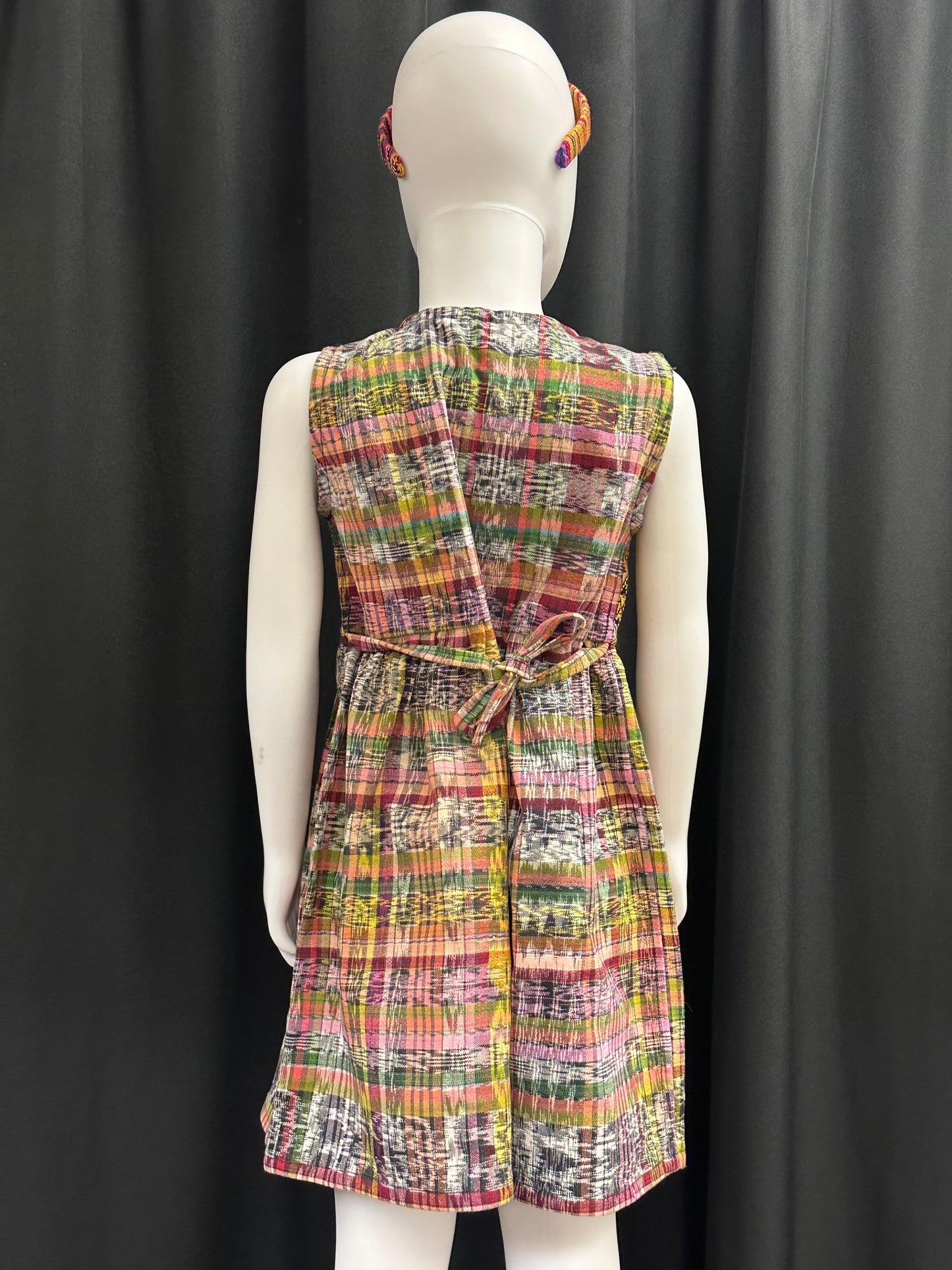 Girl's Guatemalan Embroidered Patchwork Dress