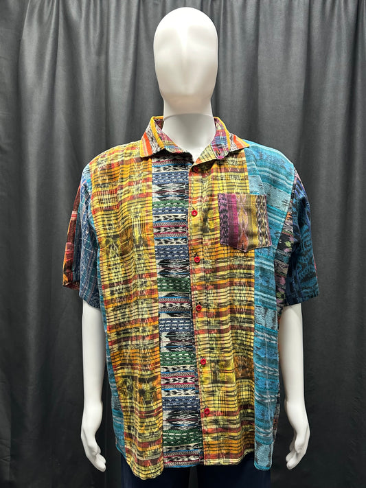 Men's Guatemalan Huipil Woven Shirt